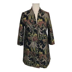 Vicky and Lucas Tapestry Duster Jacket Blazer One-Button Size 2X NWT